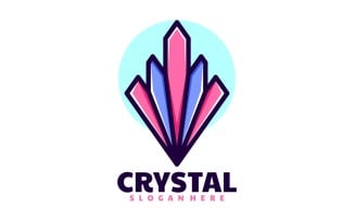 Crystal Simple Mascot Logo