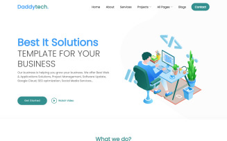 DaddyTech - Best It Solutions and Technology Website Template