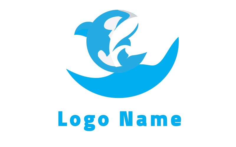 Logo Entreprise Poisson Dans La Mer Logo Template