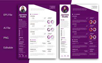 Modern & Creative Editable Professional CV Resume for Multipurpose Template