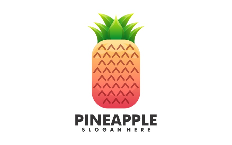 Pineapple Gradient Logo 1 Logo Template