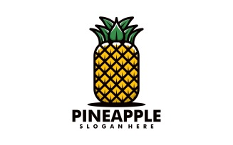 Pineapple Simple Mascot Logo 1
