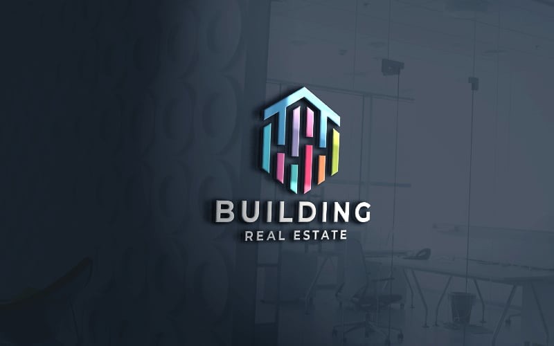 Building Real Estate Logo Logo Template