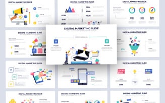 Digital Marketing Vector Infographic PowerPoint Template