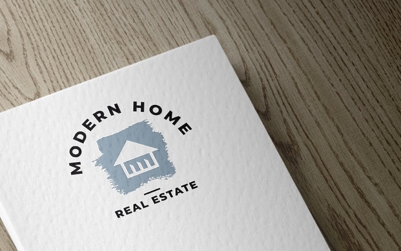 Modern Home Real Estate Logo Logo Template