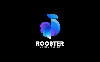 Rooster Gradient Logo Style 9