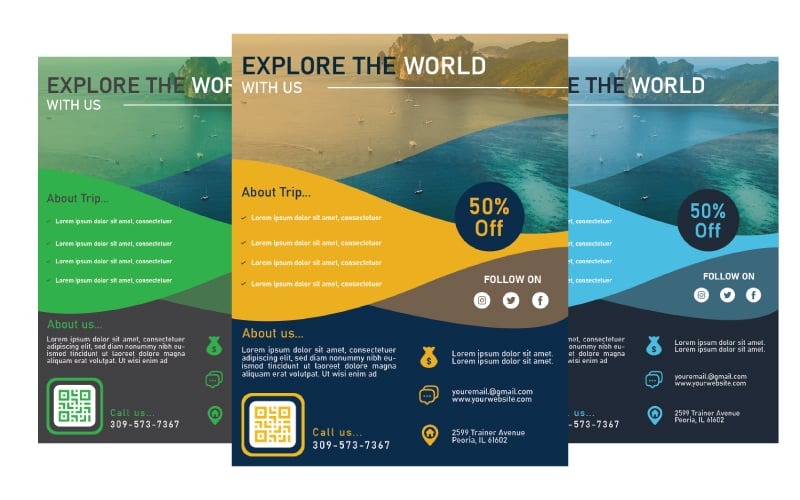 Traveling Flyer Template - Traveling Benner Corporate Identity