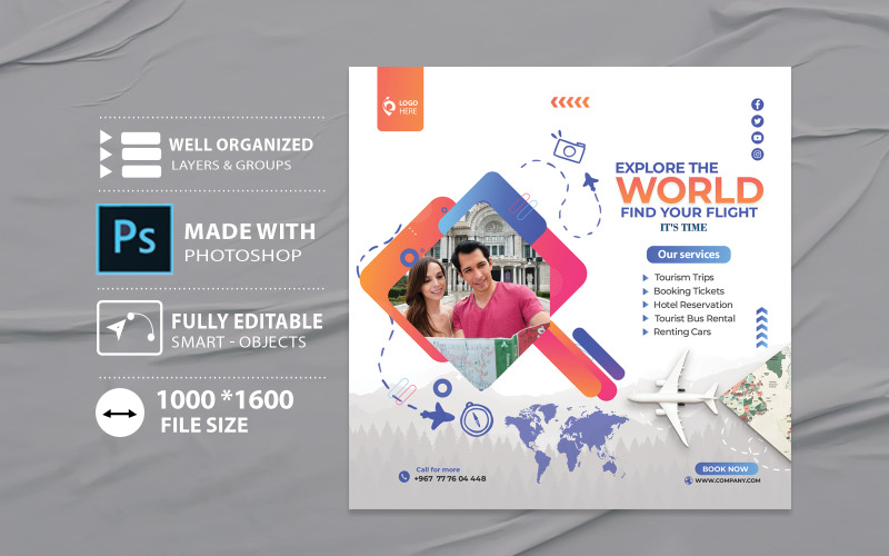 Another Travel Agency Flyer Template Corporate Identity