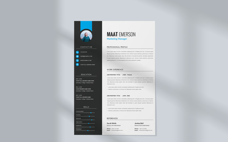 Creative CV and Professional Resume Template