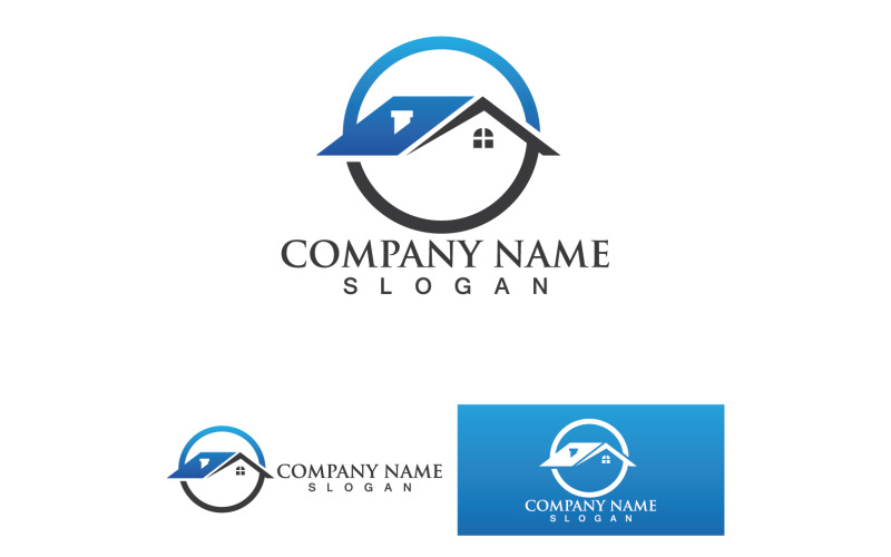 Home and Building real estate vector Logo Template