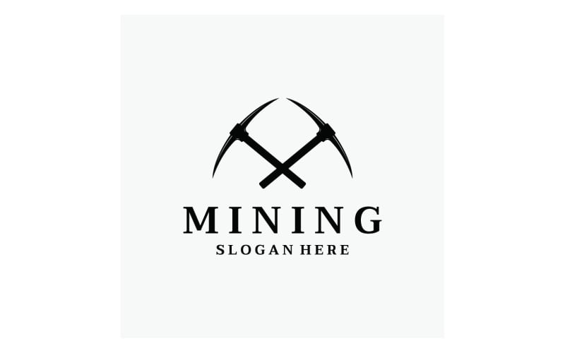 Mining tool logo vector element business 1 Logo Template
