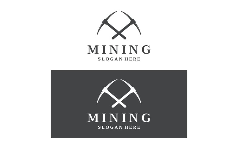 Mining tool logo vector element business 5 Logo Template