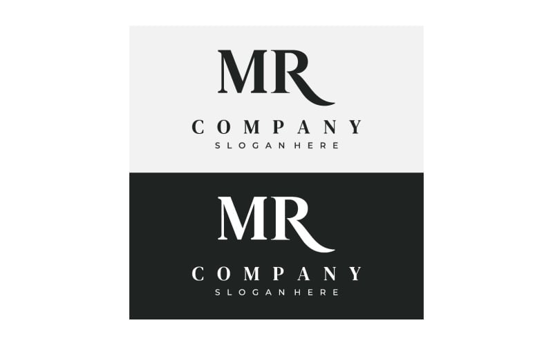 MR combination letter for Business 4 Logo Template