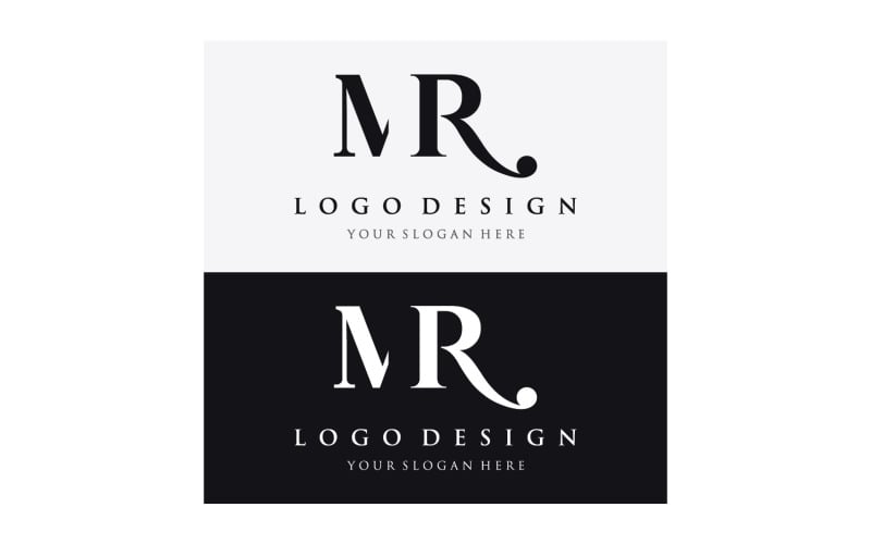 MR combination letter for Business 6 Logo Template
