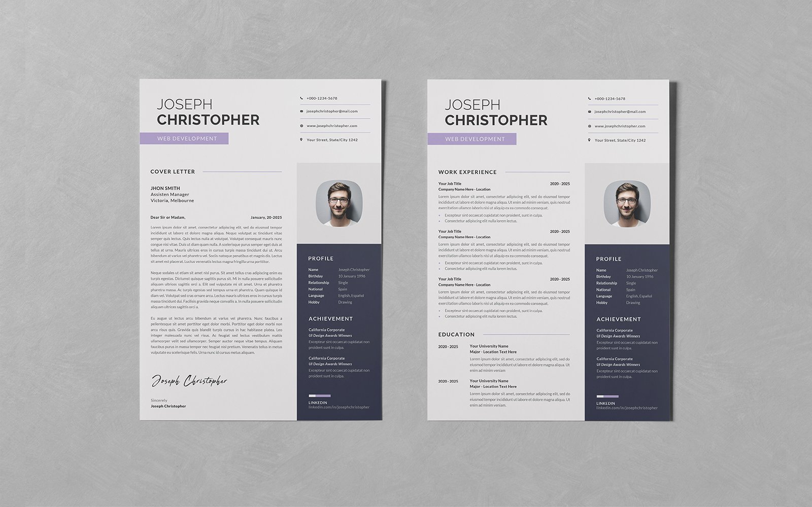 Kit Graphique #307473 Resume Business Divers Modles Web - Logo template Preview