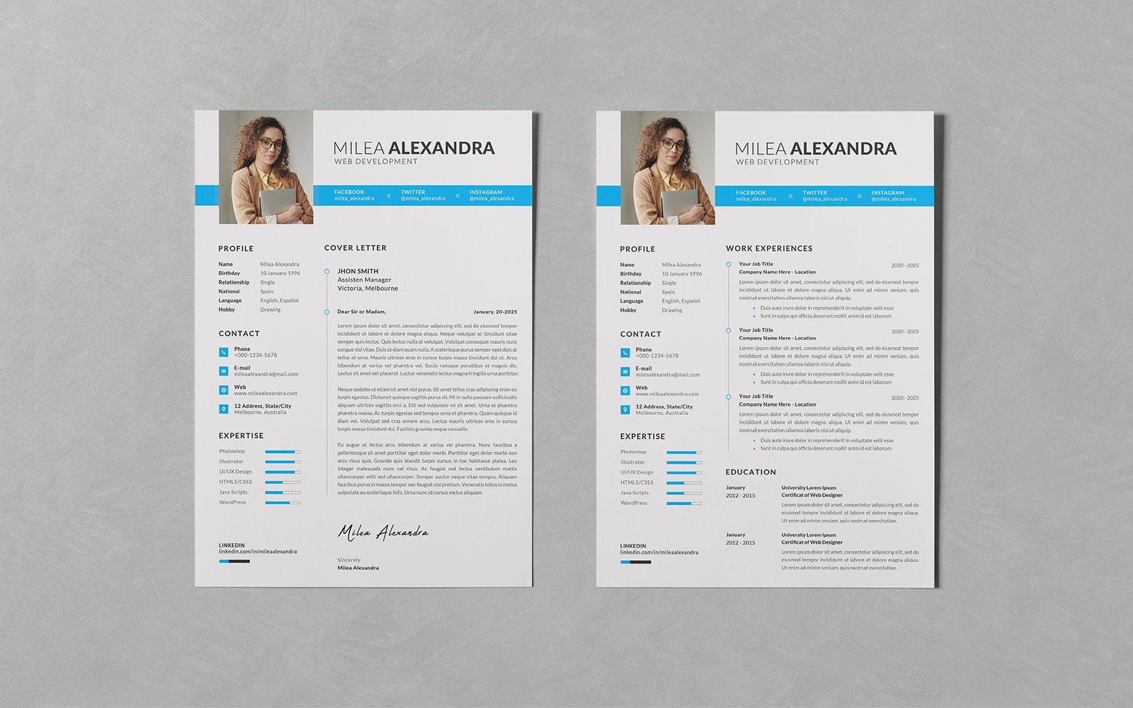 Kit Graphique #307474 Resume Business Divers Modles Web - Logo template Preview