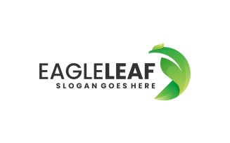 Eagle Leaf Gradient Logo Template