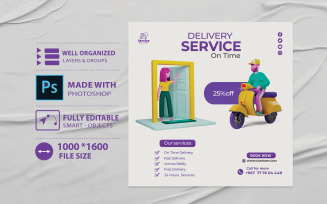Flyer Template For Another Shipping And Delivery Company