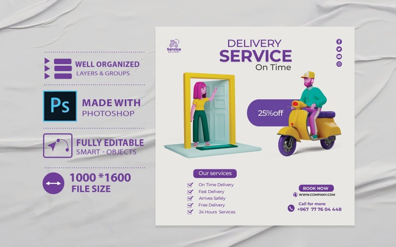 Flyer Template For Another Shipping And Delivery Company Corporate Identity