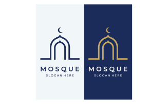 Mosque Logo vector template vector 11
