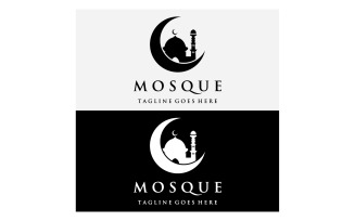 Mosque Logo vector template vector 12
