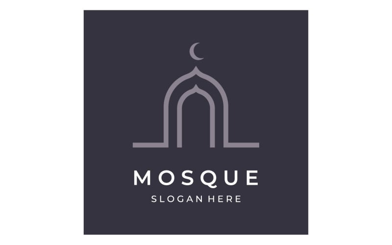 Mosque Logo vector template vector 3 Logo Template