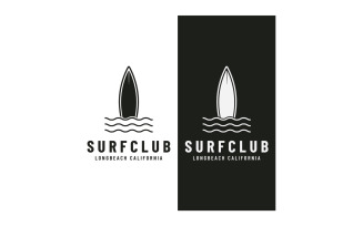 Surf club summer holiday logo 11