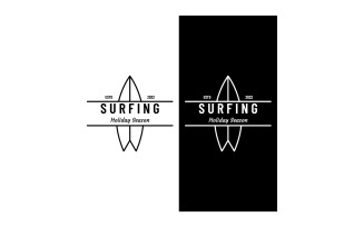 Surf club summer holiday logo 12