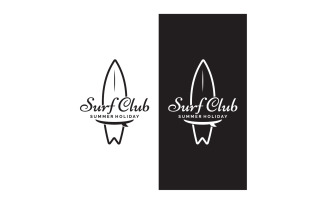 Surf club summer holiday logo 19
