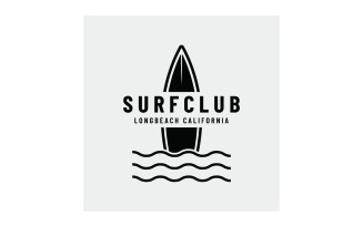 Surf club summer holiday logo 1