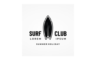 Surf club summer holiday logo 7