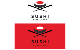 Sushi food japan logo vector 12