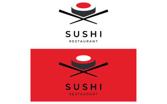 Sushi food japan logo vector 12
