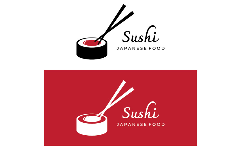 Sushi food japan logo vector 13 Logo Template