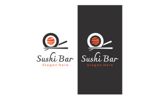 Sushi food japan logo vector 14
