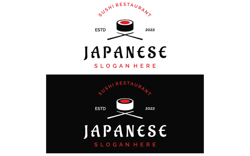 Sushi food japan logo vector 19 Logo Template