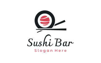 Sushi food japan logo vector 4