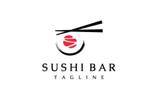 Sushi food japan logo vector 7