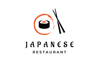 Sushi food japan logo vector 8