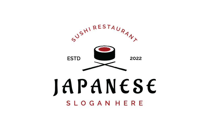 Sushi food japan logo vector 9 Logo Template