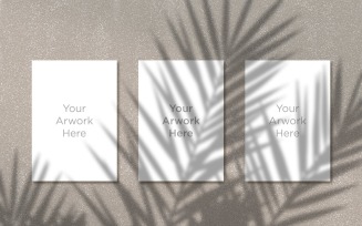 Letterhead Paper's With Leaf Shadow Mockup