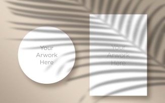 Circle And Letterhead Paper's Mockup
