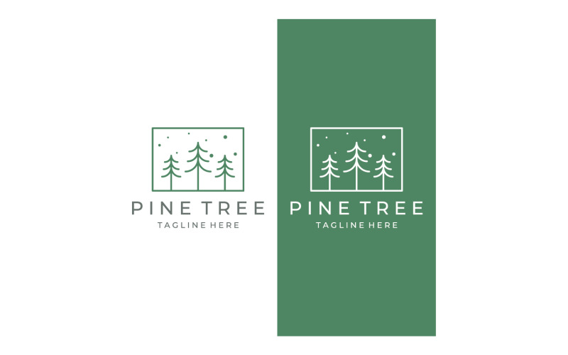 Pine forrest tree logo vector 13 Logo Template