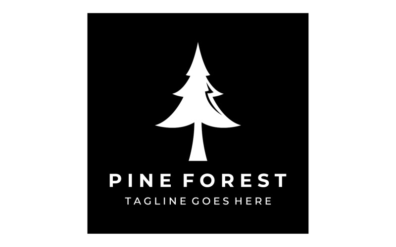 Pine forrest tree logo vector 5 Logo Template