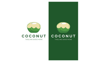 Coconut fruits fresh drink logo 12