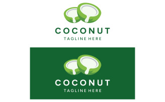 Coconut fruits fresh drink logo 13