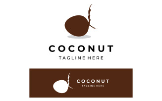 Coconut fruits fresh drink logo 14