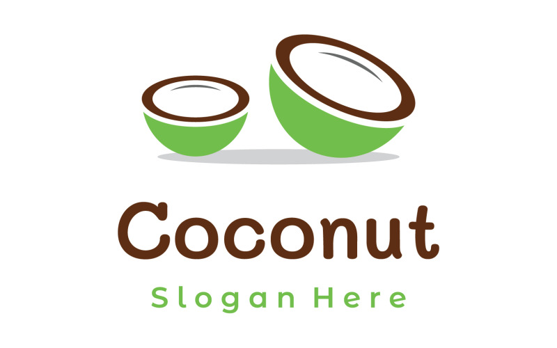 Coconut fruits fresh drink logo 1 Logo Template