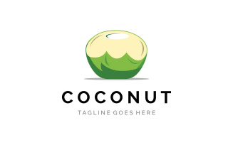 Coconut fruits fresh drink logo 5