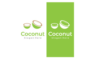 Coconut fruits fresh drink logo 9